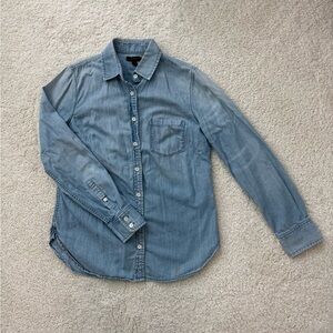J. Crew Denim Chambra Casual Button Down Shirt